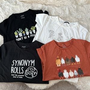 Lot of 4 Shein T-Shirts